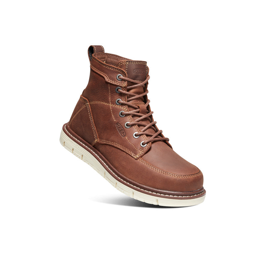 Women's San Jose 6" Boot (Soft Toe) Gingerbread/Off White - Image 3