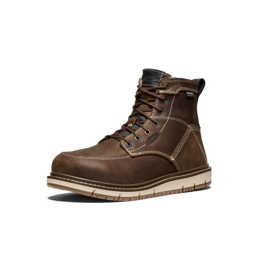 Women's San Jose 6" Waterproof Boot (Aluminum Toe) Cascade Brown/Gum - Image 3