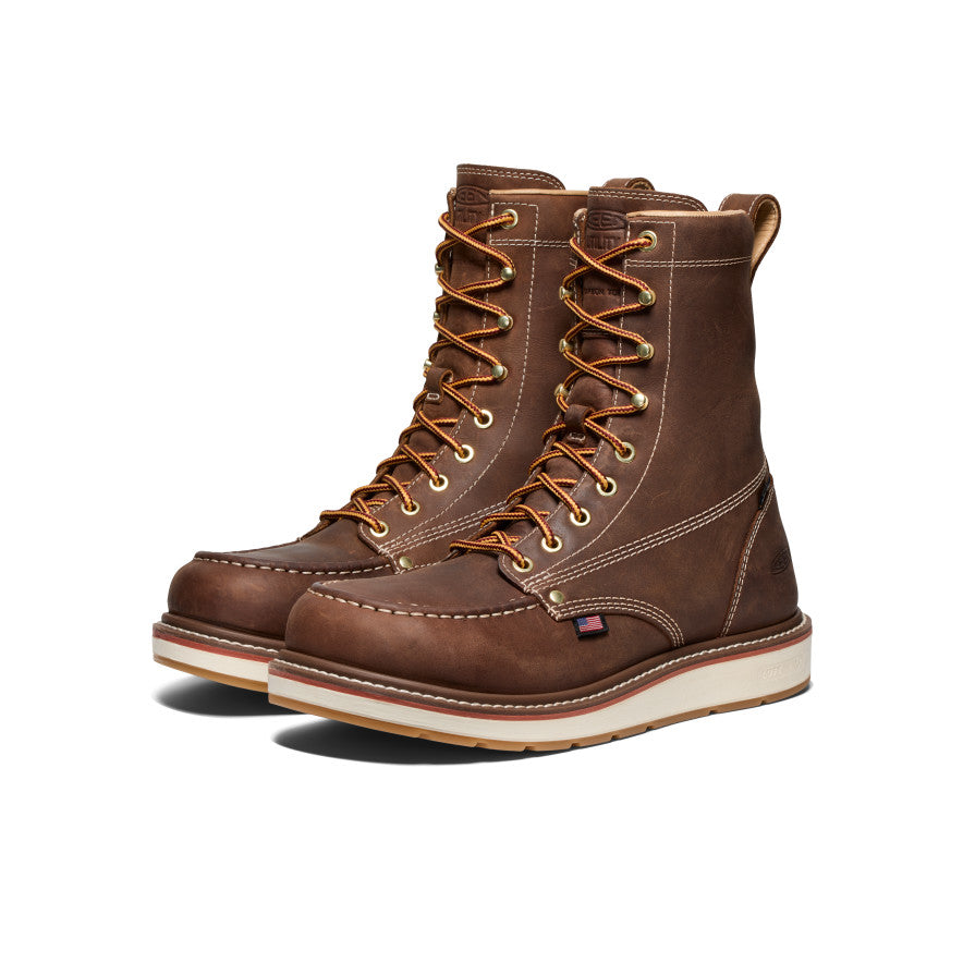 Men's Liberty 8" Waterproof Boot (Carbon Toe) Chestnut/Gum - Image 2