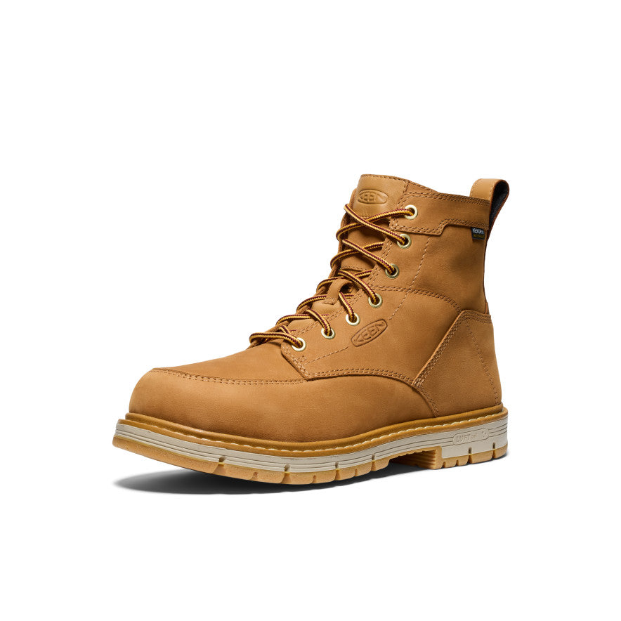 Men's San Jose 6" Waterproof 90° Heel Boot (Soft Toe) Bistre/Gum - Image 3