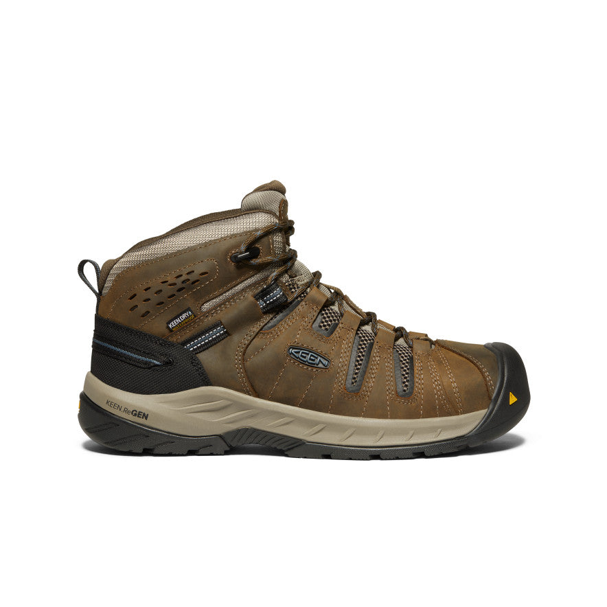 Men's Flint II Waterproof Boot (Steel Toe) Cascade Brown/Orion Blue