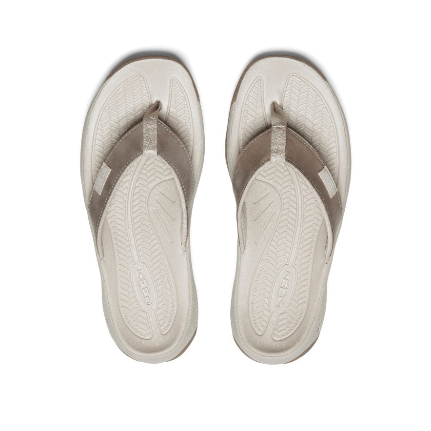 Women's Kona Leather Flip-Flop Brindle/Silver Birch - Image 4
