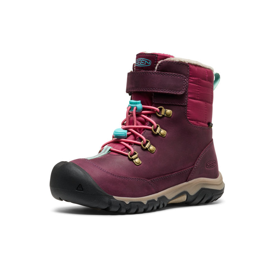Big Kids' Kanibou Waterproof Winter Boot Fig/Pink Lemonade - Image 3