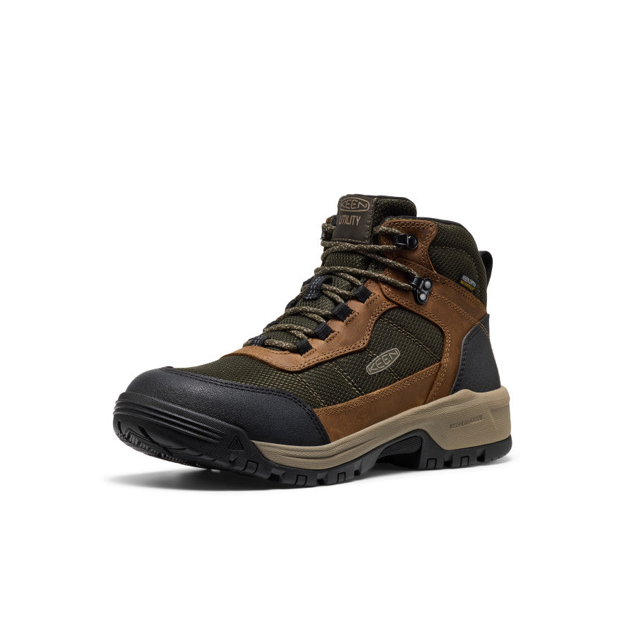 Men's Skokie Waterproof Work Boot (Soft Toe) Forest Night/Black - Image 3