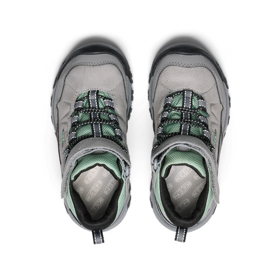 Little Kids' Targhee IV Waterproof Hiking Boot Alloy/Granite Green - Image 4