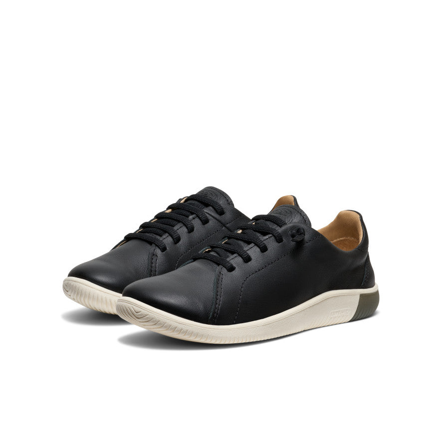 Women's KNX Leather Sneaker Black/Star White - Image 3